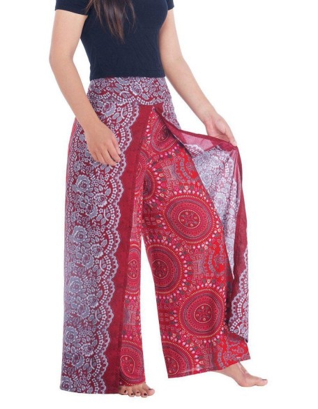 Rose Circle Wide Leg Pants