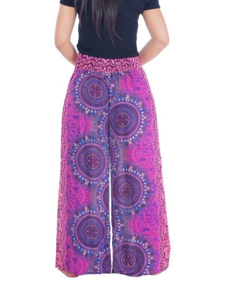 Rose Circle Wide Leg Pants