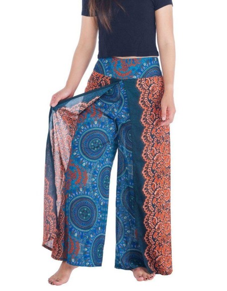 Rose Circle Wide Leg Pants