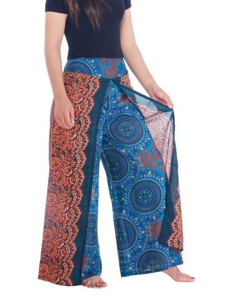 Rose Circle Wide Leg Pants