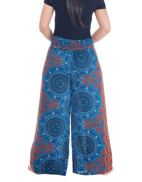 Rose Circle Wide Leg Pants