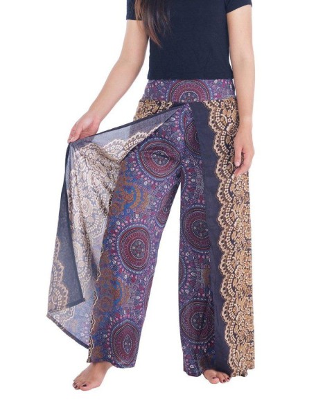 Rose Circle Wide Leg Pants