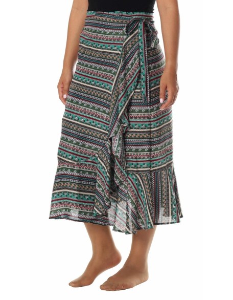 WOMENS BOHO WRAP SKIRT