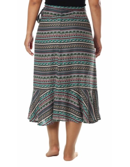 WOMENS BOHO WRAP SKIRT