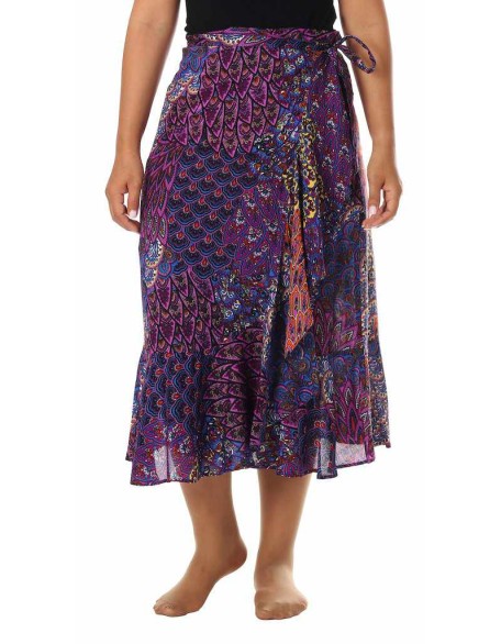 PURPLE WOMEN WRAP SKIRT