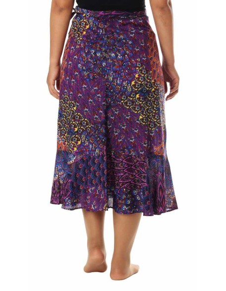 PURPLE WOMEN WRAP SKIRT