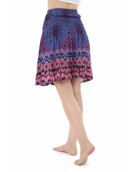 SHORT FLORAL MANDALA BOHO SKIRT