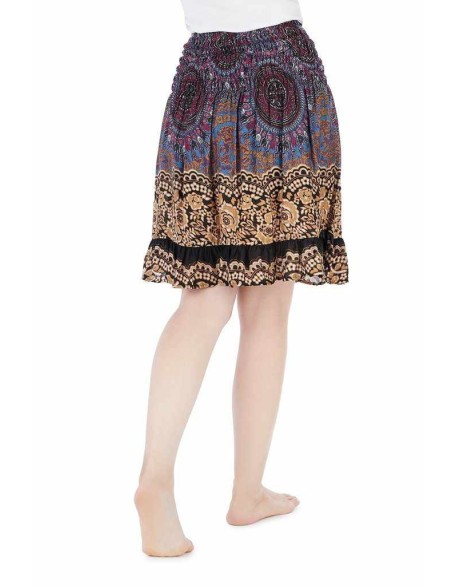 Short Mandala Boho Skirt