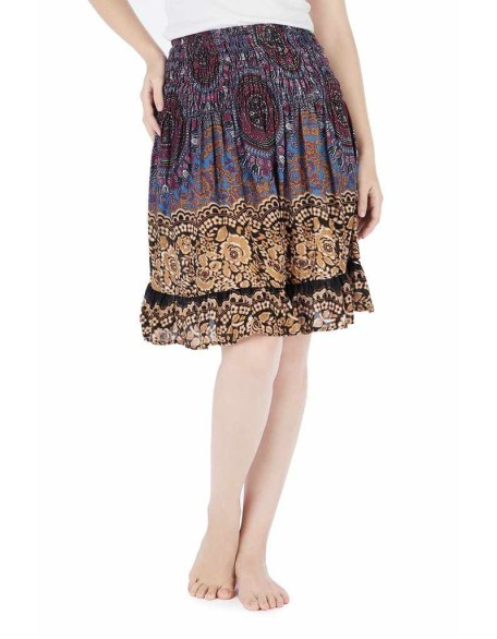 Short Mandala Boho Skirt